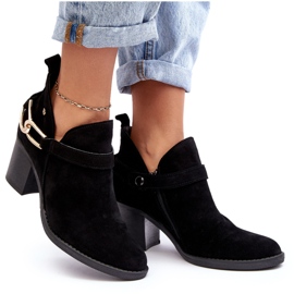 Bottes à Talons Hauts en Daim pour Femme Maciejka 06247-01 Noir le noir 7