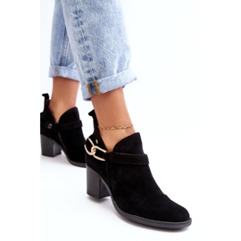 Bottes à Talons Hauts en Daim pour Femme Maciejka 06247-01 Noir le noir 5