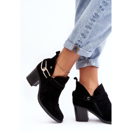 Bottes à Talons Hauts en Daim pour Femme Maciejka 06247-01 Noir le noir 3