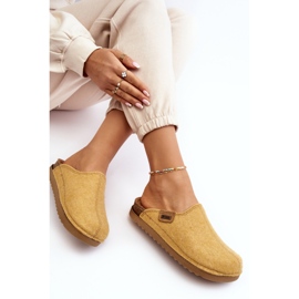Chaussures d'intérieur pour femmes Inblu DJ000010 pantoufles jaune 2