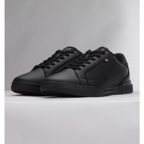 Chaussures Tommy Hilfiger Lo Cup Lth M FM0FM04827BDS le noir 1