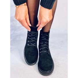 Bottines à lacets Vecna ​​Noir le noir 1