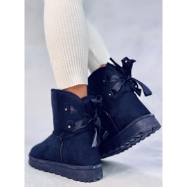 Bottes de neige Emusy avec nœuds Stella Blue bleu 1 Bottes de neige Emusy avec nœuds Stella Blue bleu 1
