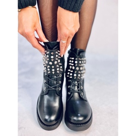 Boots à clous Ziku Noir le noir 1