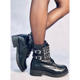 Boots à clous Ziku Noir le noir 2