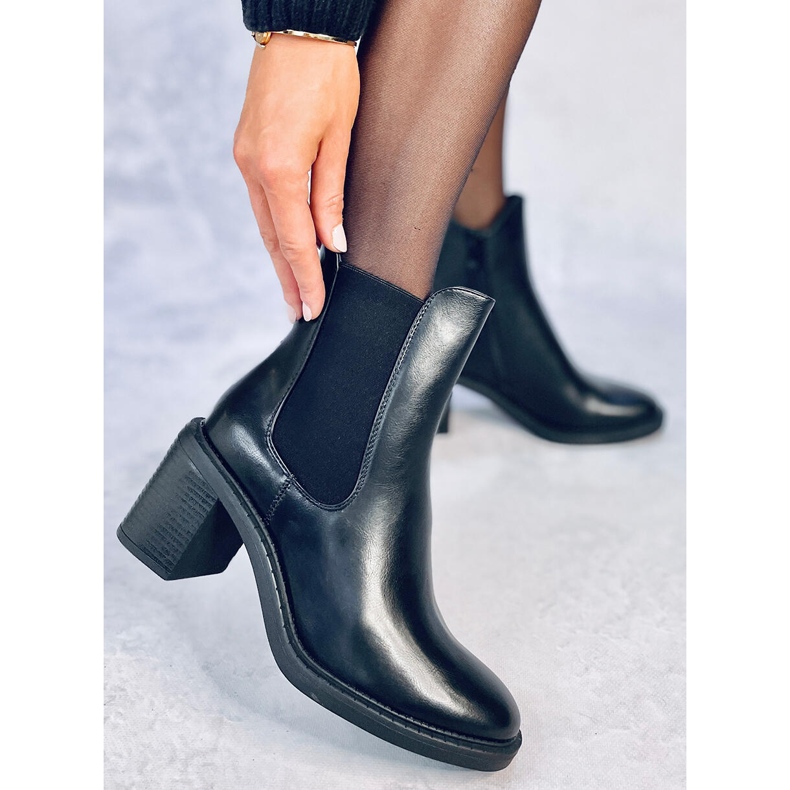 Bottines à talons Classic Clea noires le noir 2 Bottines à talons Classic Clea noires le noir 2