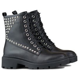 Travailleurs du rock pour femmes en éco-cuir le noir 1 Travailleurs du rock pour femmes en éco-cuir le noir 1