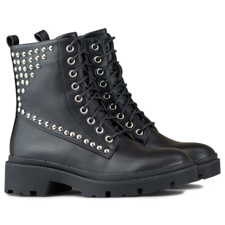 Travailleurs du rock pour femmes en éco-cuir le noir 1 Travailleurs du rock pour femmes en éco-cuir le noir 1