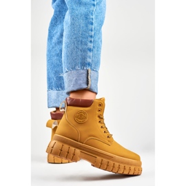 Bottines classiques femme camel brun 3
