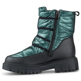 Bottes de neige chaudes pour femmes avec velcro Laila le noir 2