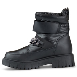 Bottes de neige femme avec chaîne Selena le noir 2 Bottes de neige femme avec chaîne Selena le noir 2