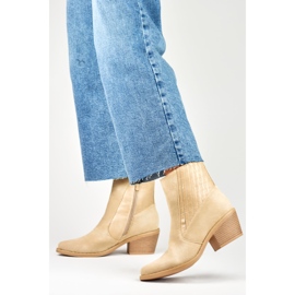 Santiags femme beiges 2 Santiags femme beiges 2