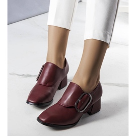 PA1 Escarpins à talons bordeaux d'Ailani rouge 1