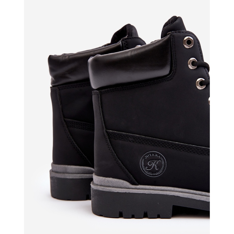 Bottines à lacets pour hommes noires Memeni 2
