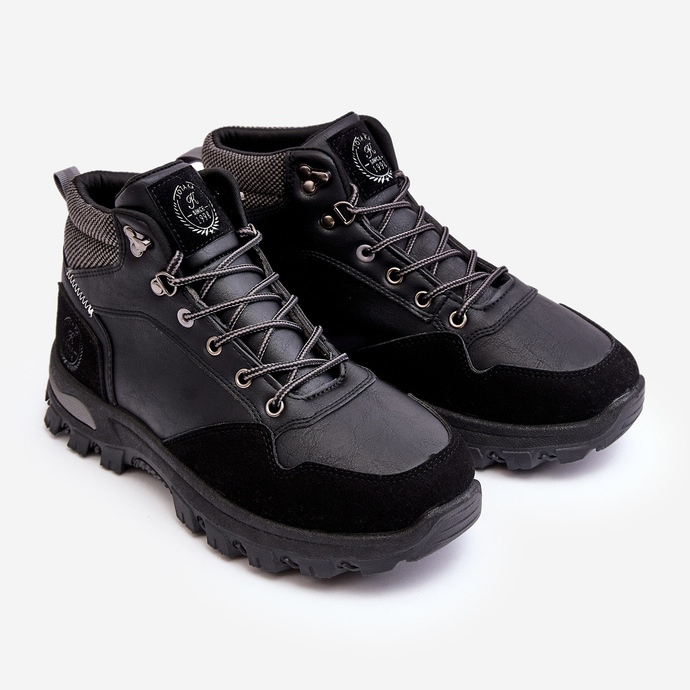 Chaussures de Trekking Trapper à Lacets Homme Noir Salomene le noir 1