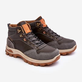 Chaussures de Trekking Trapper à Lacets Homme Gris Salomene 1