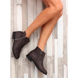 Bottines Chelsea en daim avec JK25 Pierres grises 8