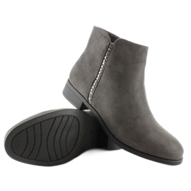 Bottines Chelsea en daim avec JK25 Pierres grises 1
