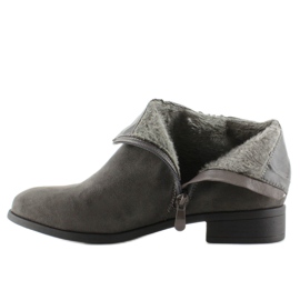 Bottines Chelsea en daim avec JK25 Pierres grises 3