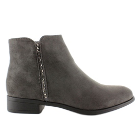 Bottines Chelsea en daim avec JK25 Pierres grises 4