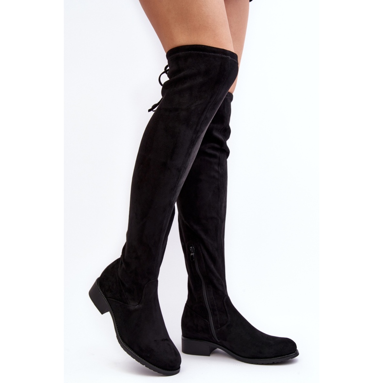 Cuissardes En Daim Pour Femme Noir Enelyn 1