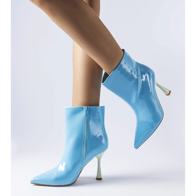 Bottines vernies bleues de Dionisi 1