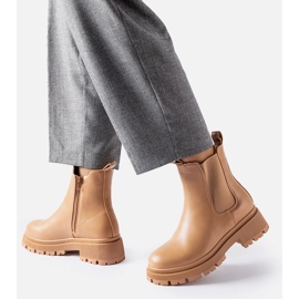 Bottes Olmedo classiques isolées beiges 3