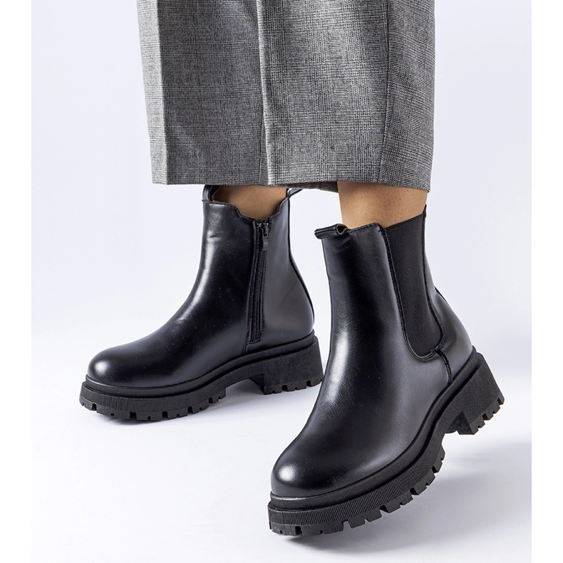 Bottes Olmedo classiques isolées noires le noir 1