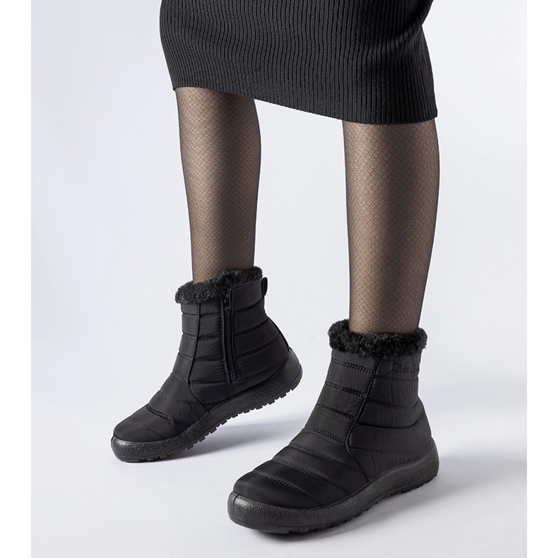 Bottes de neige isolées résistantes à l'eau Valparaiso noires le noir 1 Bottes de neige isolées résistantes à l'eau Valparaiso noires le noir 1