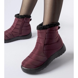 Bottes de neige isolées résistantes à l'eau Valparaiso bordeaux rouge 1 Bottes de neige isolées résistantes à l'eau Valparaiso bordeaux rouge 1