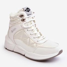 Bottes isolées pour femmes sur la plateforme Lee Cooper LCJ-23-44-1983L blanc 2