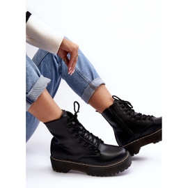 Bottines à Lacets Femme Noir Maddis 1
