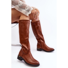 Cuissardes Plates Femme Marron Aviare brun 2