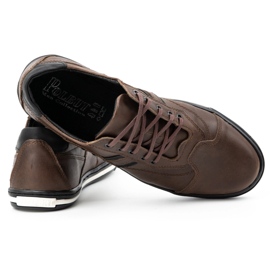 Polbut Chaussures de sport décontractées pour hommes 1801 Ns marron foncé brun 3 Polbut Chaussures de sport décontractées pour hommes 1801 Ns marron foncé brun 3