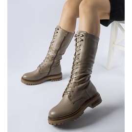 Travailleurs Montepiano marron à lacets brun 1