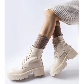 Bottines isolées beiges à semelle épaisse par Cirillo 2