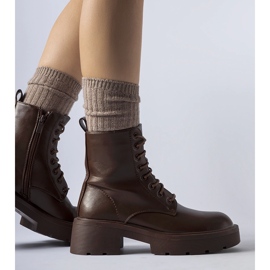 Bottines isolées marron à semelle épaisse par Cirillo brun 1