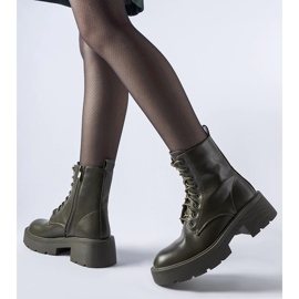 Bottines isolées vertes à semelle épaisse par Cirillo 2