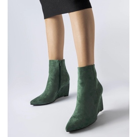 Bottes compensées pointues vertes d'Aprutino 1