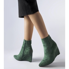 Bottes compensées pointues vertes d'Aprutino 2