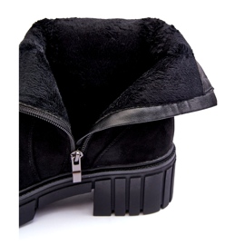 Bottes de femmes en daim noir le noir 1