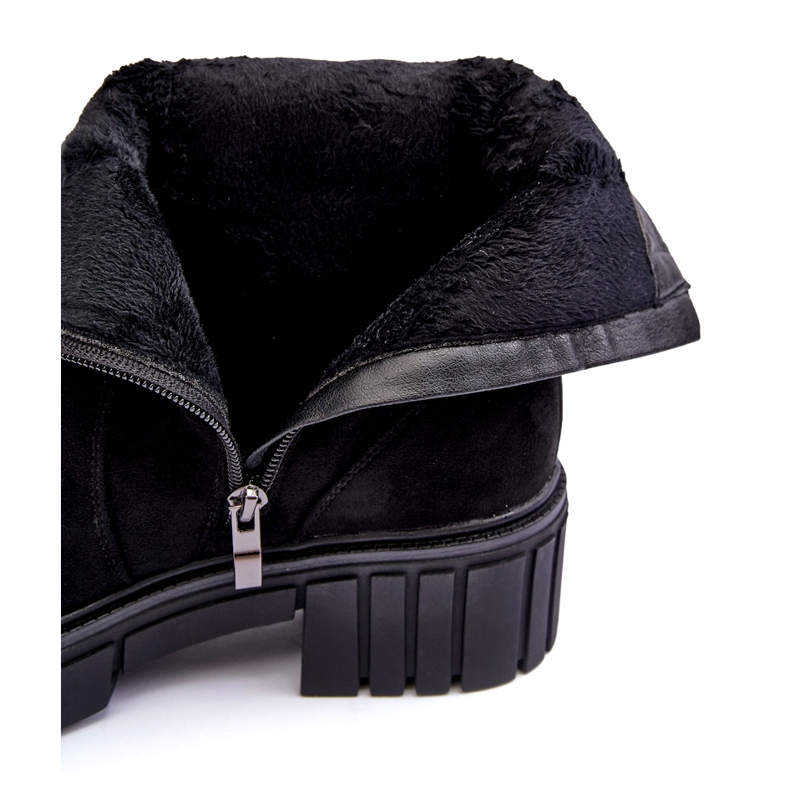 Bottes de femmes en daim noir 1