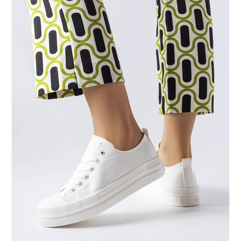 Baskets blanches à plateforme Big Star LL274968 1 Baskets blanches à plateforme Big Star LL274968 1