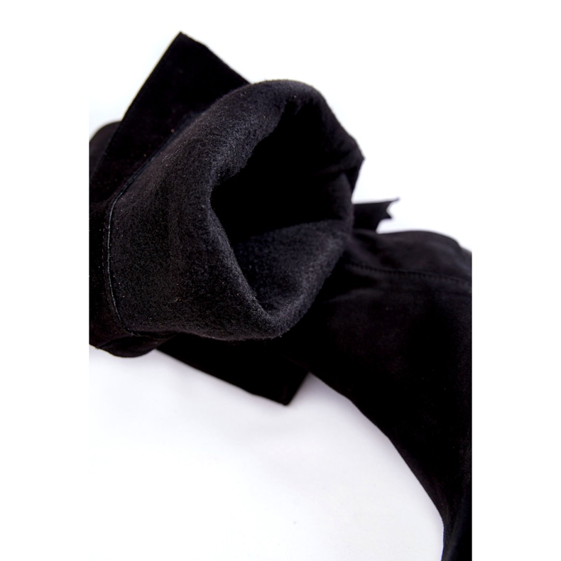 Lewski Shoes Cuissardes Femme Daim Lewski 2833 Noir le noir 3