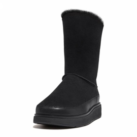 FitFlop GEN-FF Bottes courtes en peau de mouton double face W GO9-090 noir 1