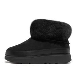 FitFlop GEN-FF Mini bottes en peau de mouton double face W GS6-090 le noir 1