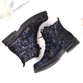 Bottes en cuir confortables pour femmes, isolées, multicolores, Rieker 72010-14 5