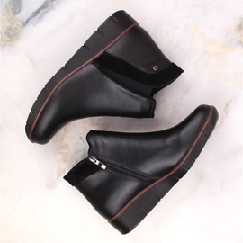 Bottines compensées isolées en cuir pour femme noires Filippo DBT4781 le noir 3