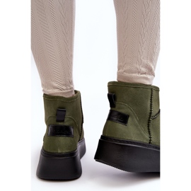 Bottes de neige en daim pour femmes Maciejka 06257-24 Olive vert 6