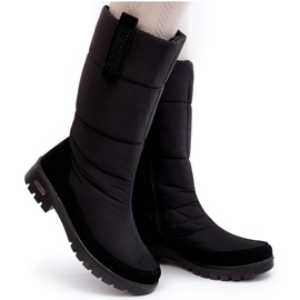 Bottes de neige isolées pour femmes Progress PROGJ-22-136 Noir le noir 9